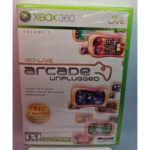 Xbox Live Arcade Unplugged Volume 1 One (Microsoft Xbox 360, 2006) New Sealed